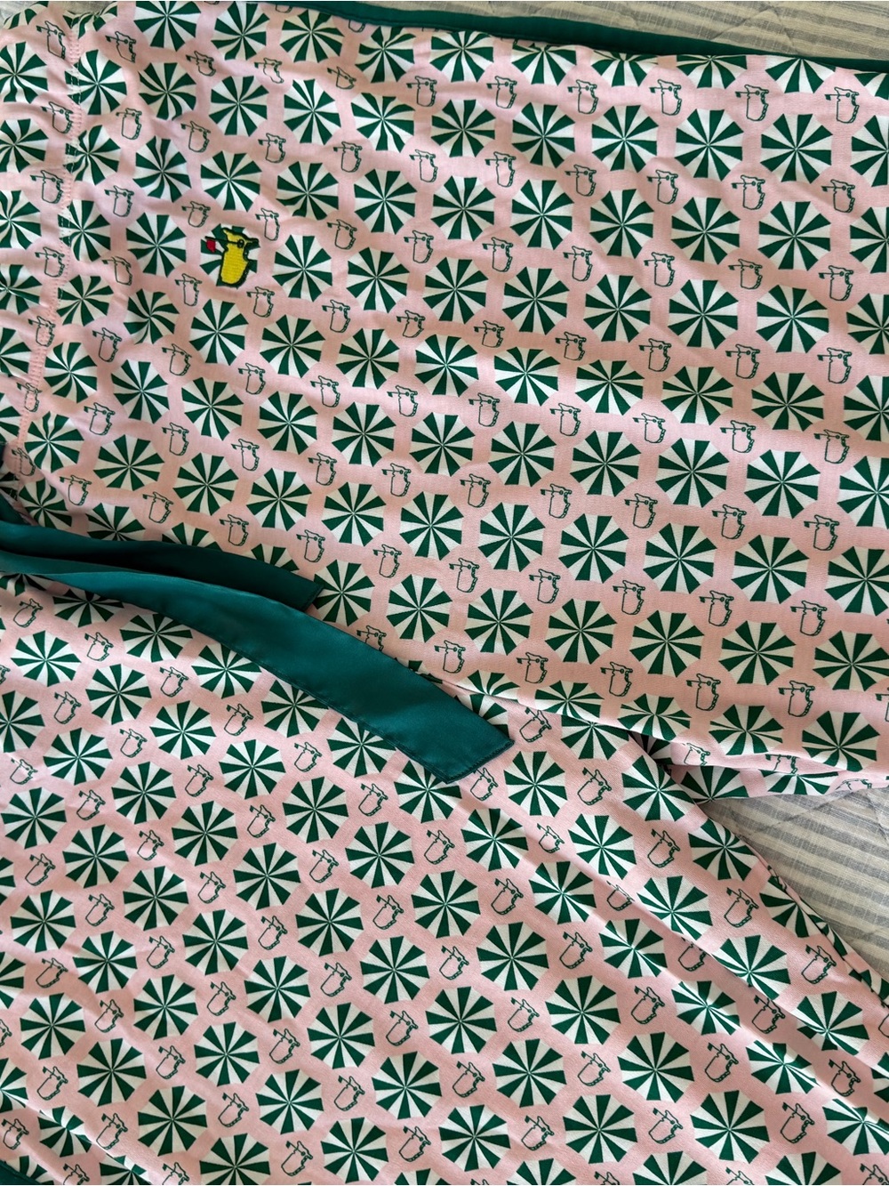 Masters Augusta National pajamas pants with iconic umbrellas